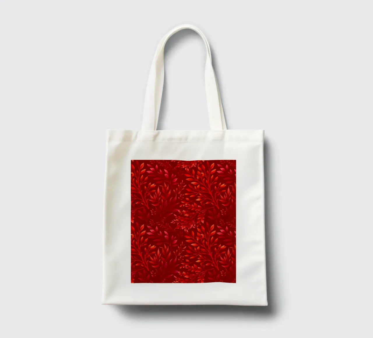 Branches Botanical Print Burgundy tote bag by SilverPegasus