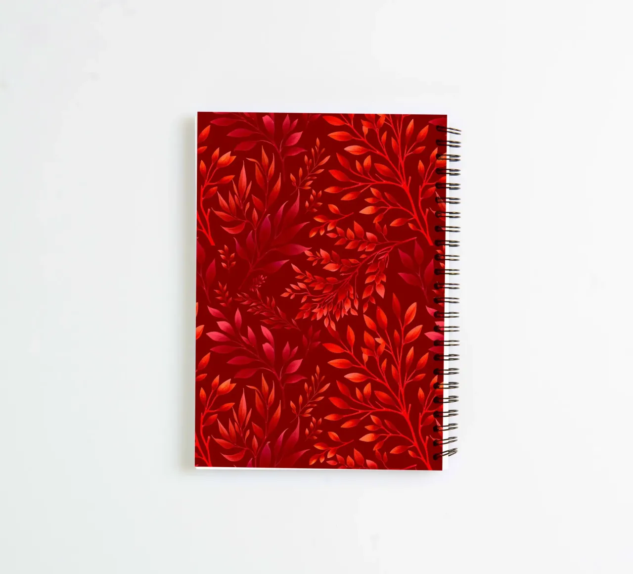 Zweige Botanischer Druck Burgund Ringbuch von SilverPegasus