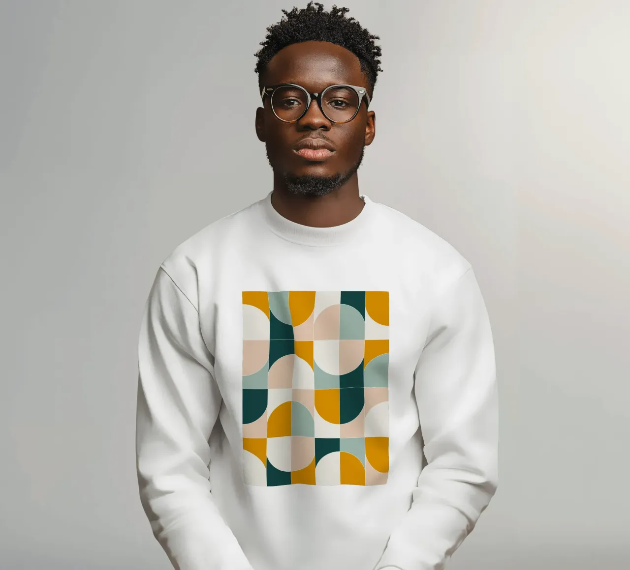 Bold Geo Tiles 01 felpa da designdn