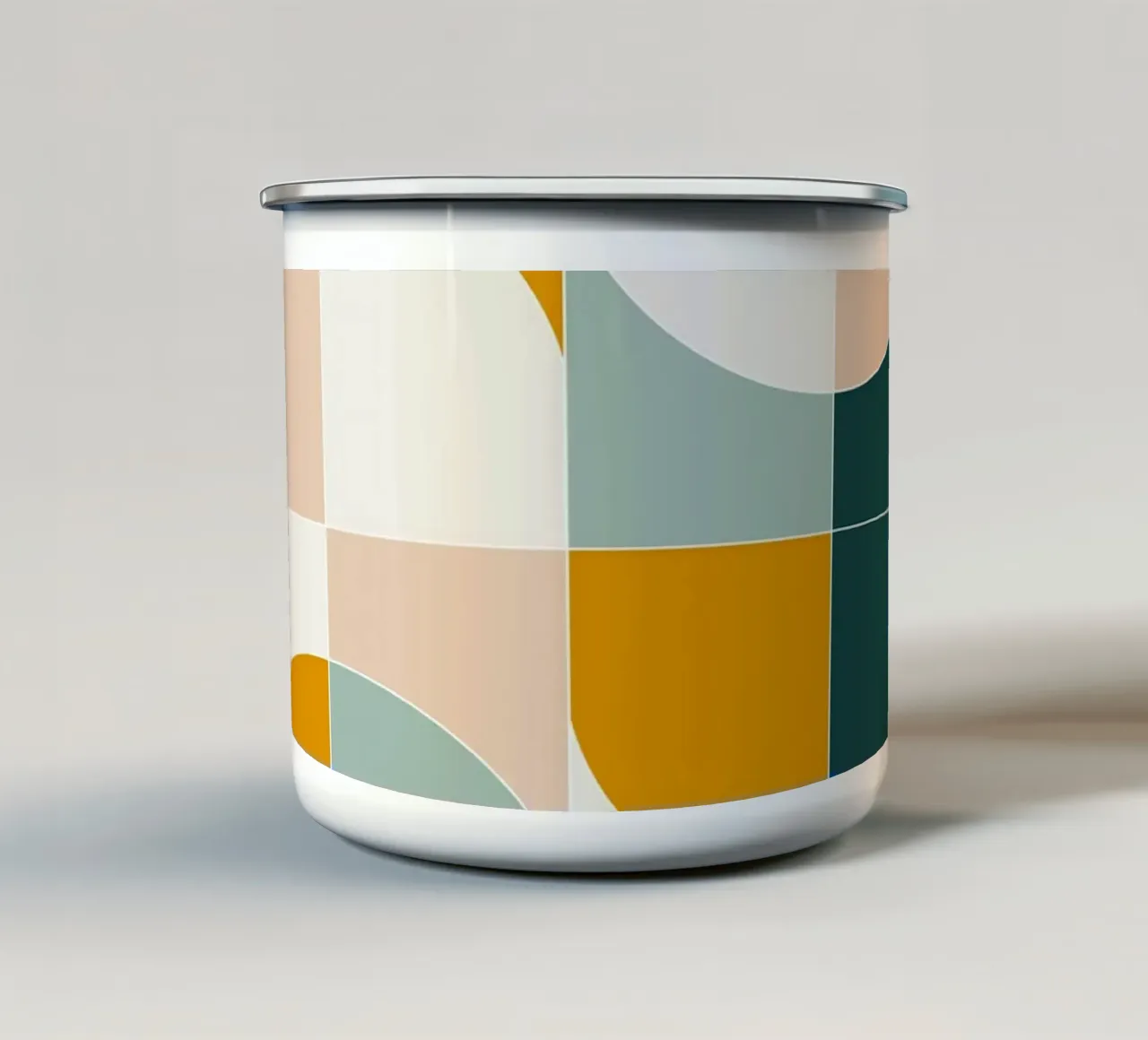 Bold Geo Tiles 01 tazza in smalto da designdn