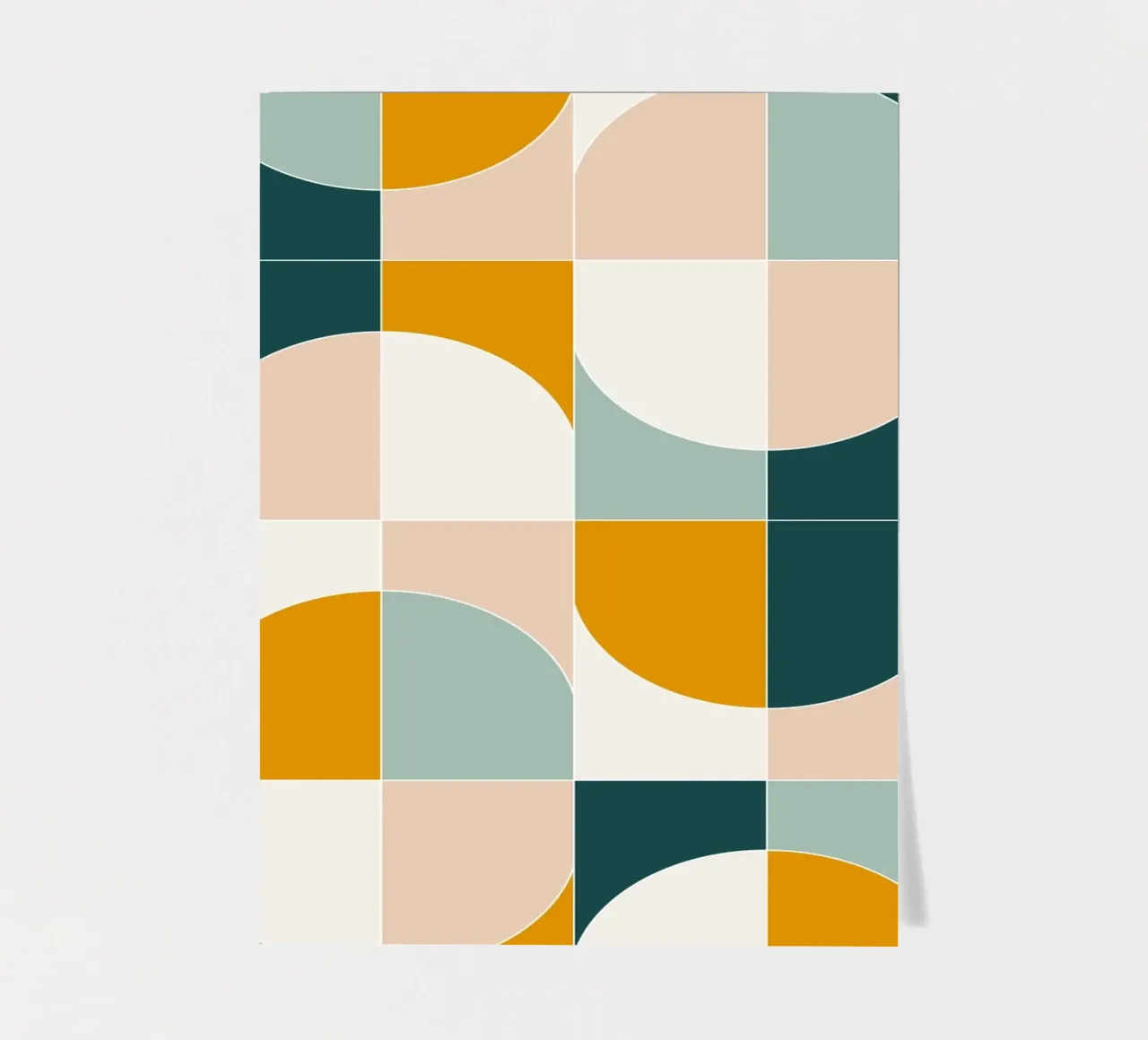 Bold Geo Tiles 01 sticker sheet by designdn