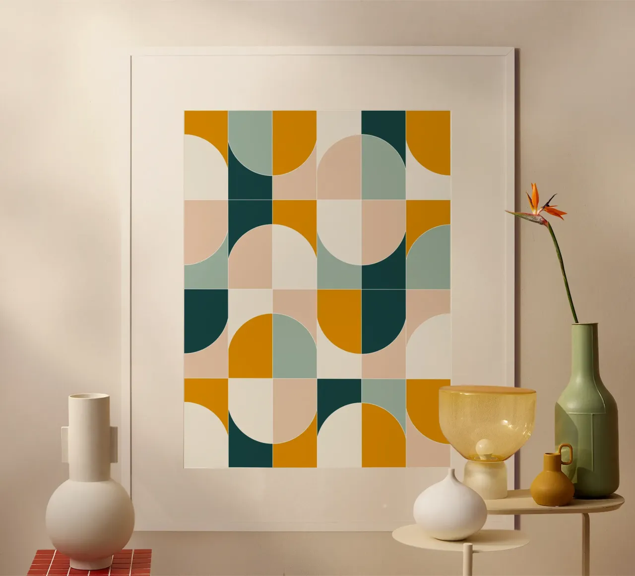 Bold Geo Tiles 01 carta hahnemühle da designdn