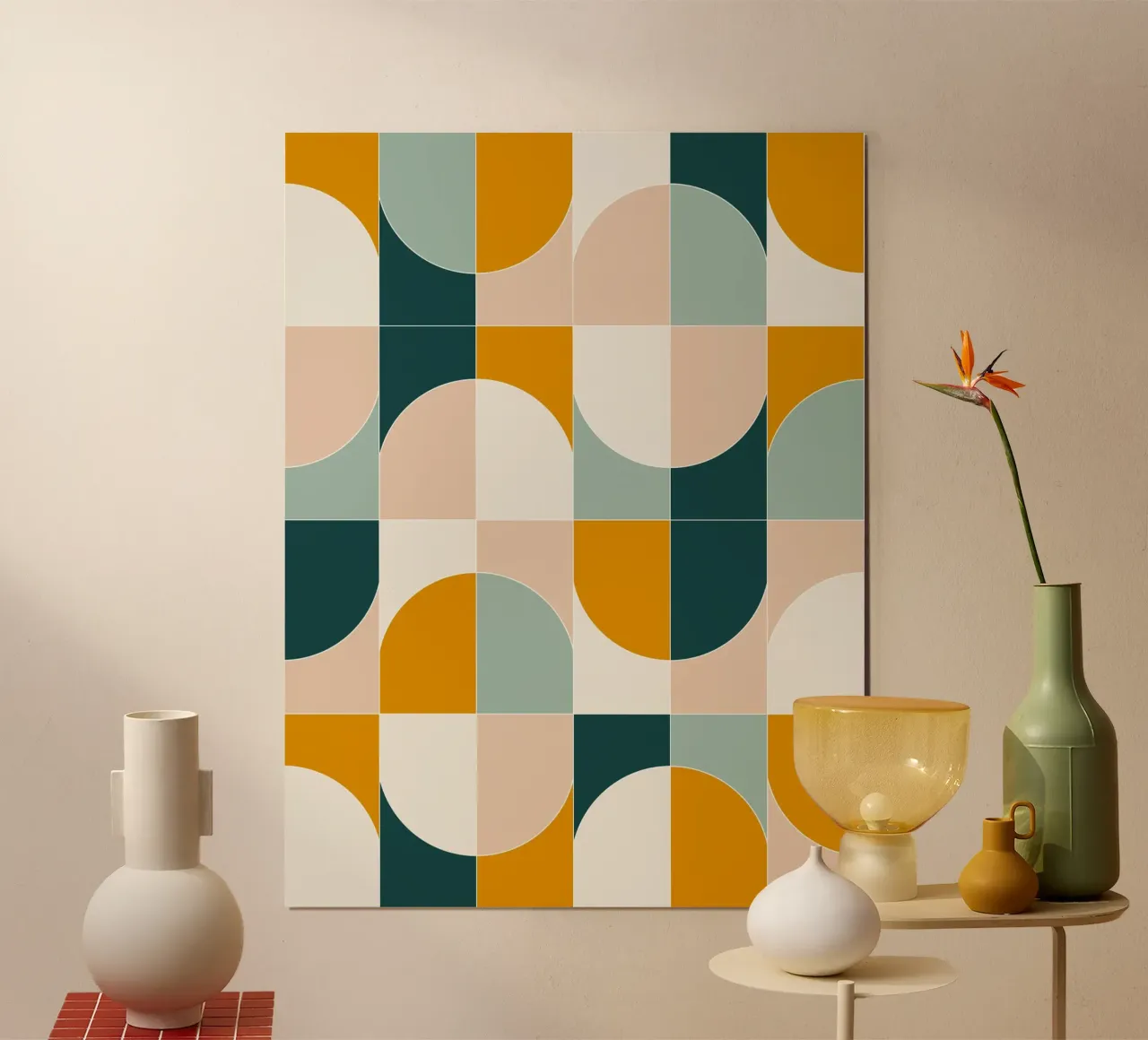 Bold Geo Tiles 01 carta hahnemühle da designdn