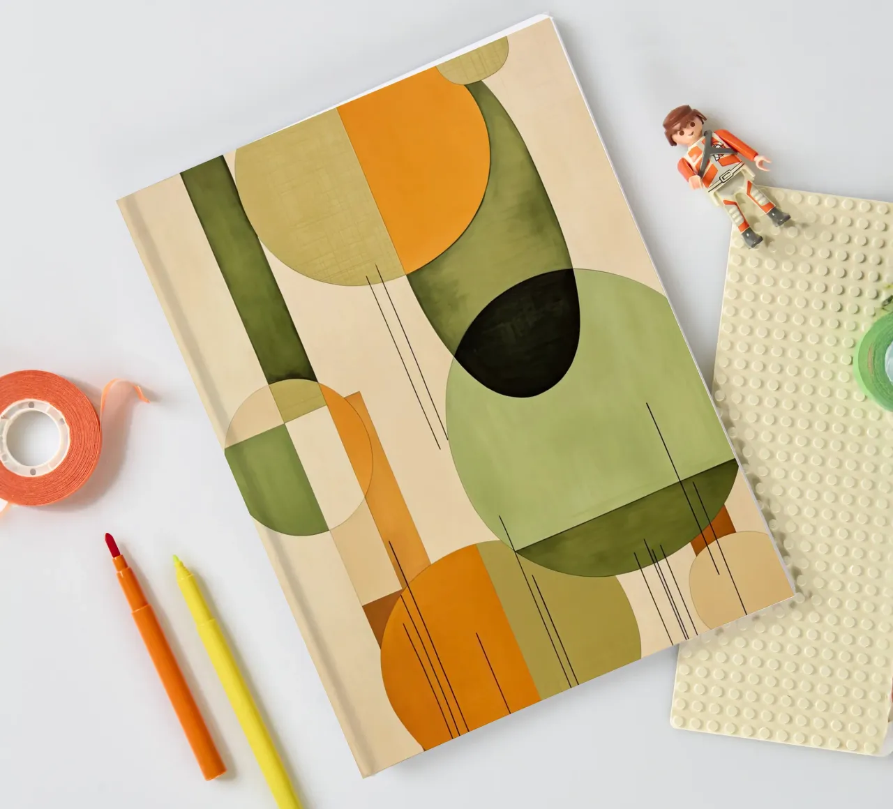 Abstract forms notebook by Imagine