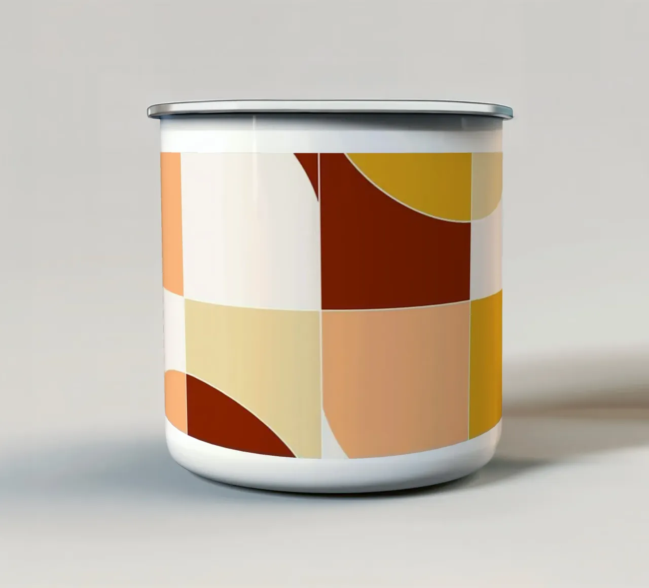 Bold Geo Tiles 03 tazza in smalto da designdn