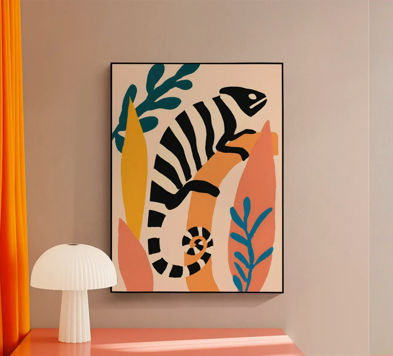 Abstract Chameleon plexiglass da Gypsy Galleria