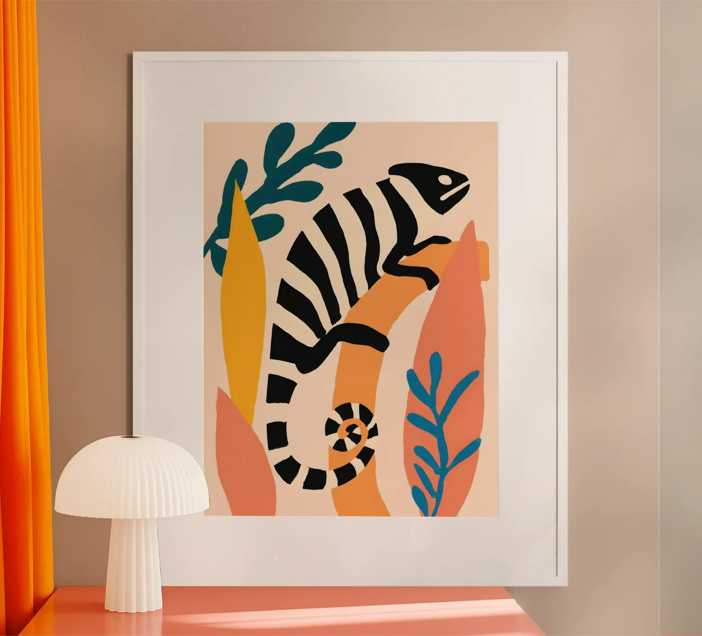 Abstract Chameleon poster da Gypsy Galleria