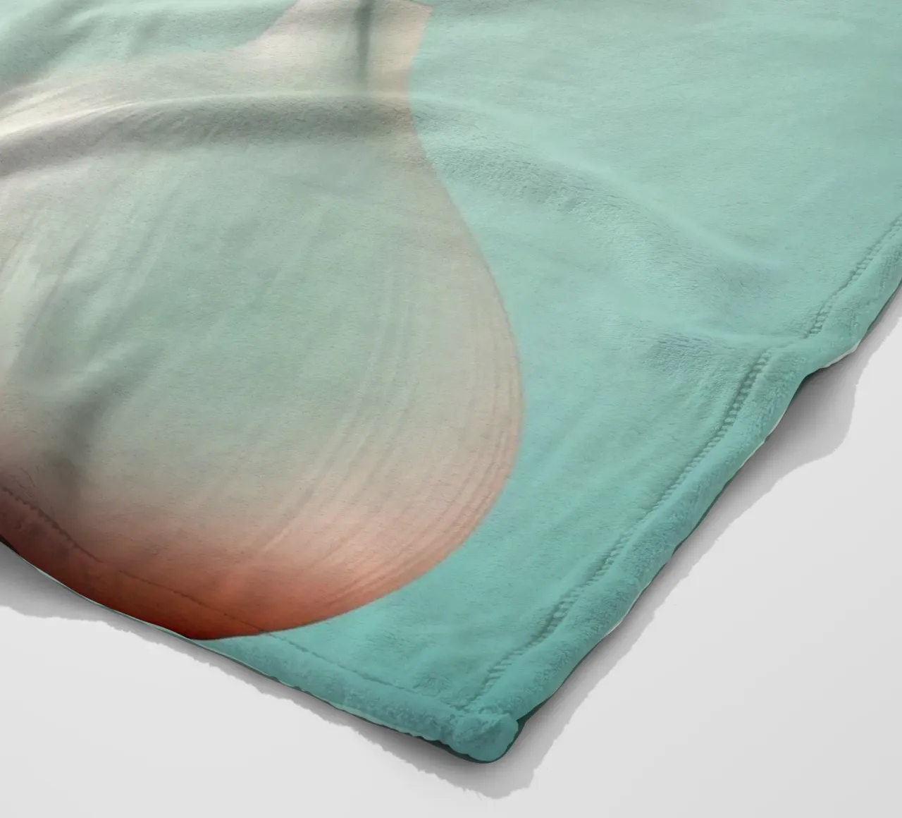 Una natura morta con sfondo blu coperta in pile da Imagine