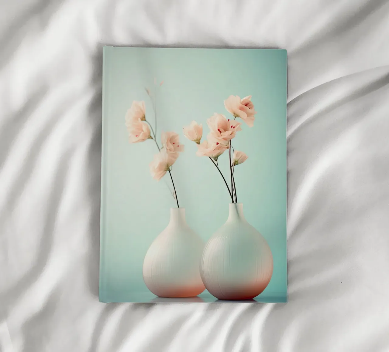 A still life with blue background notebook by Imagine