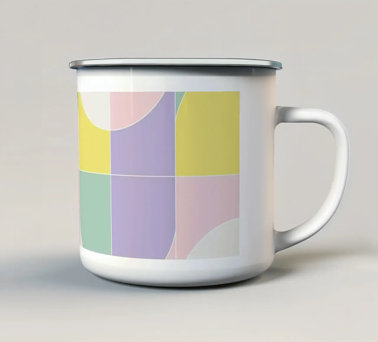 Bold Geo Tiles 05 tazza in smalto da designdn