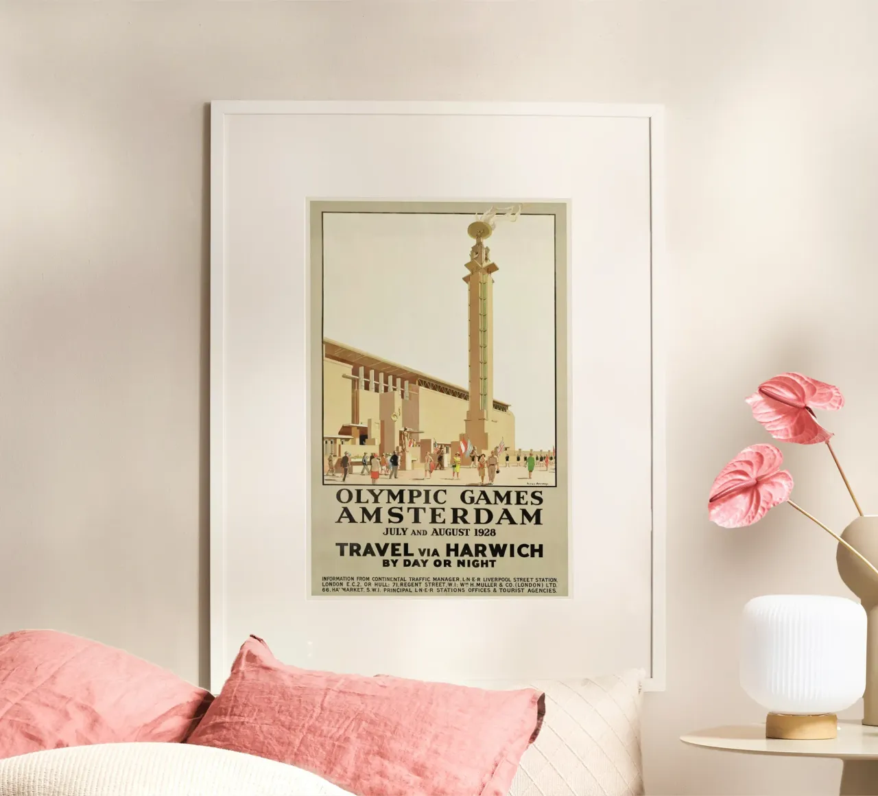 van Anrooy - A poster advertising the 1928 Olympic Games in Amsterdam poster da ARTOTHEK