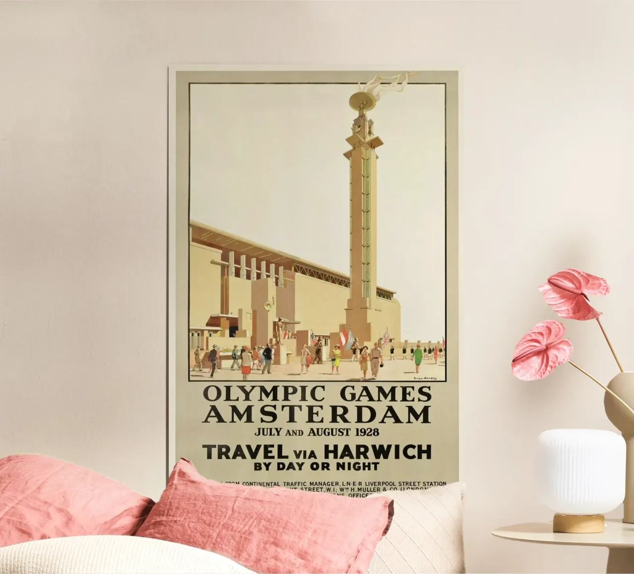 van Anrooy - A poster advertising the 1928 Olympic Games in Amsterdam poster da ARTOTHEK