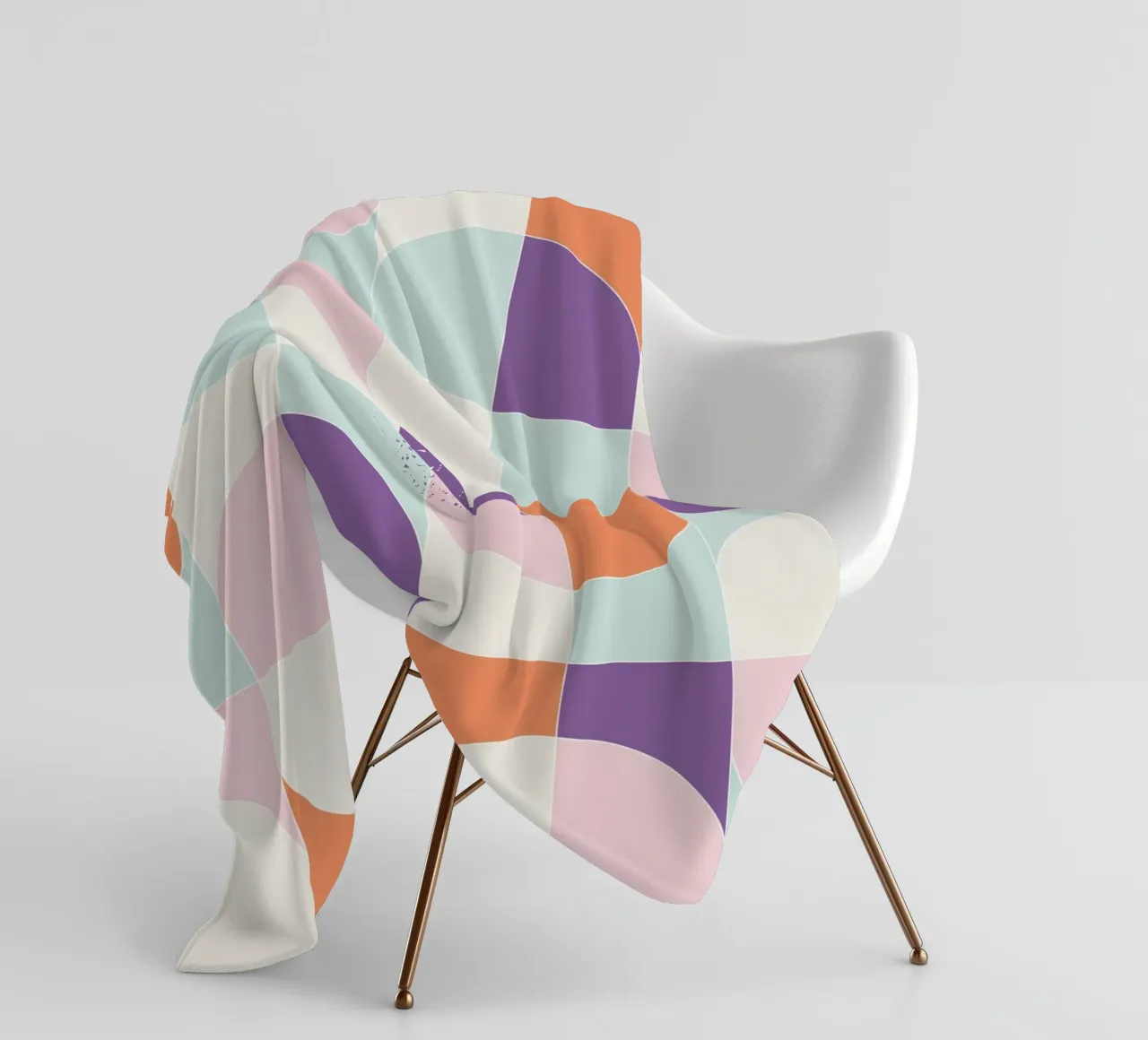Bold Geo Tiles 06 coperta in pile da designdn