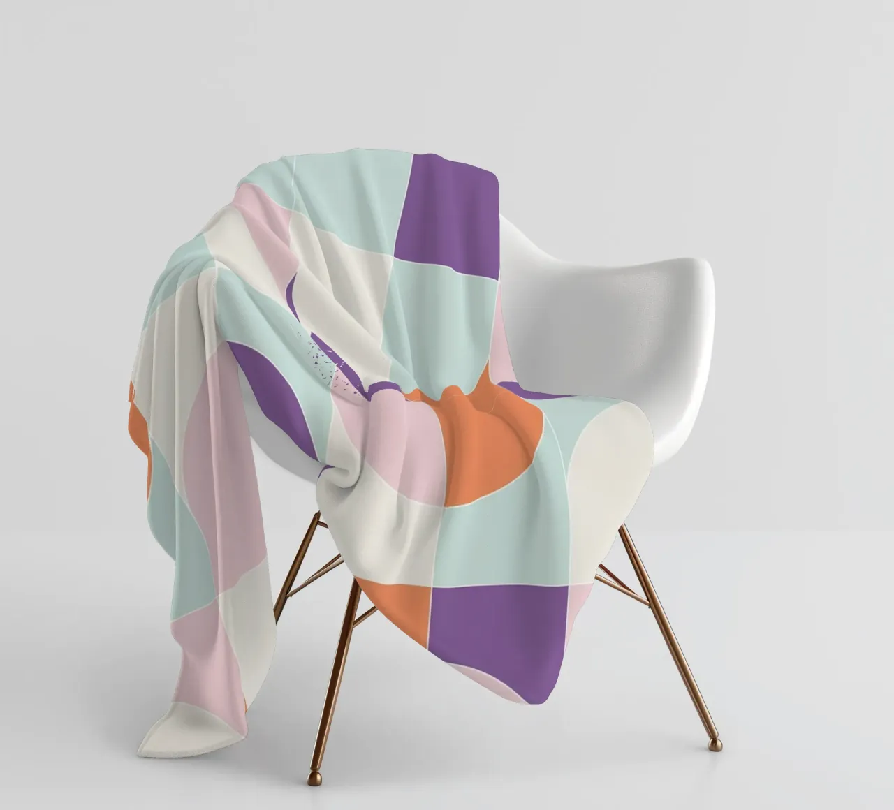 Bold Geo Tiles 06 coperta in pile da designdn