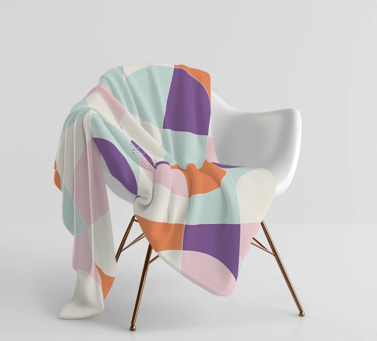 Bold Geo Tiles 06 coperta in pile da designdn