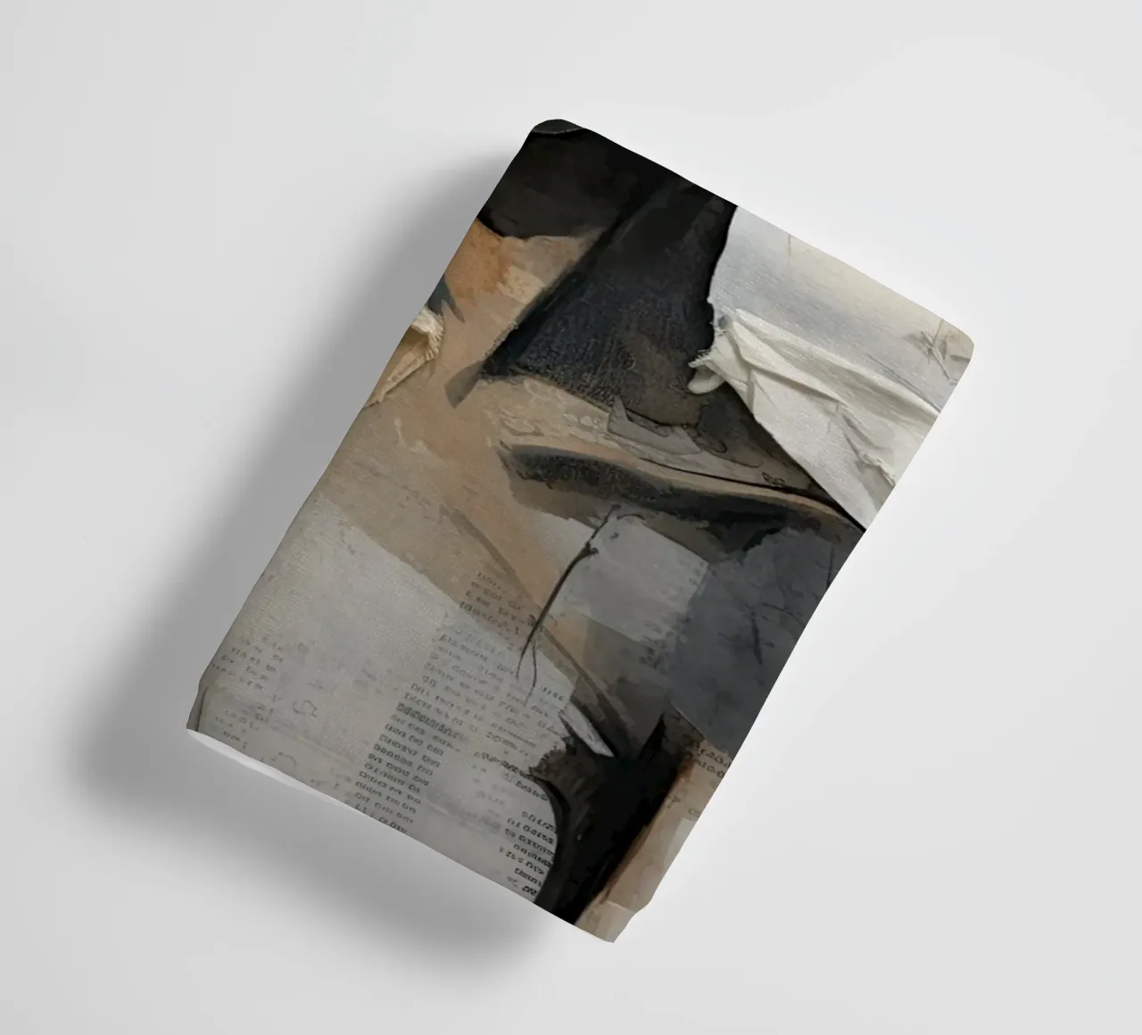 Abstract portrait in taupe colours towel by Imagine