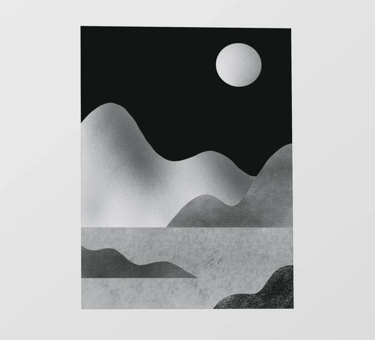 Paesaggio monocromatico 13 telo in pvc da Little Dean