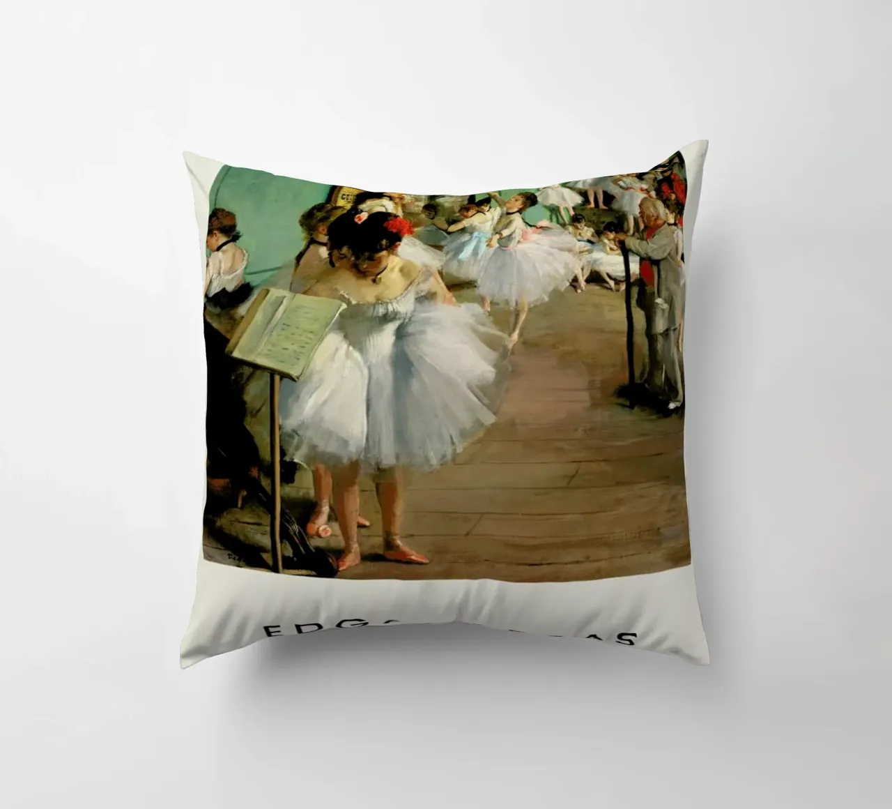 Degas - The Dance Class cuscino da Vintage by JUNIQE