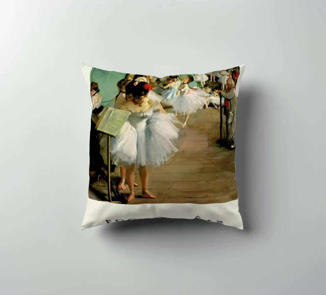 Degas - The Dance Class cuscino da Vintage by JUNIQE