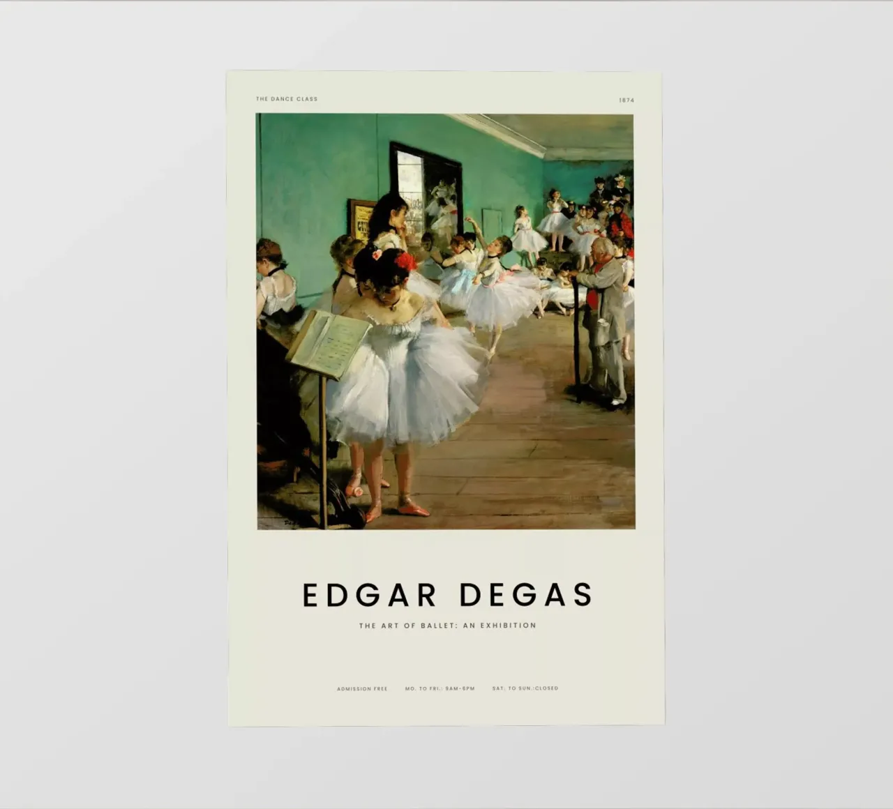 Degas - The Dance Class pellicola backlit da Vintage by JUNIQE