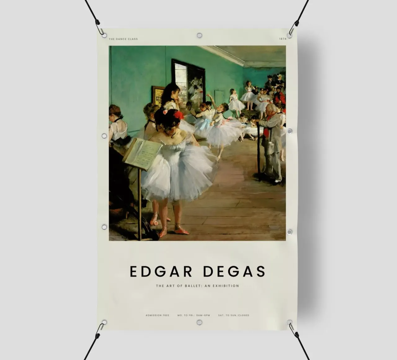 Degas - The Dance Class telo in pvc da Vintage by JUNIQE