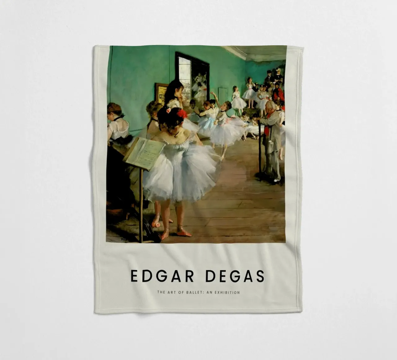 Degas - The Dance Class coperta in pile da Vintage by JUNIQE