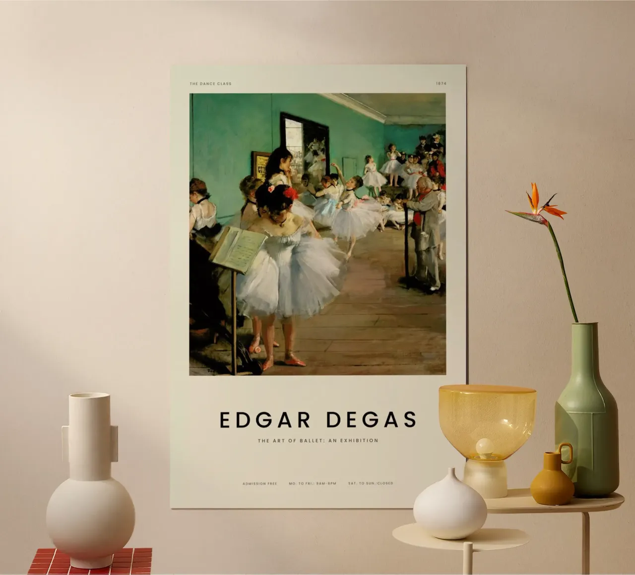 Degas - The Dance Class carta hahnemühle da Vintage by JUNIQE