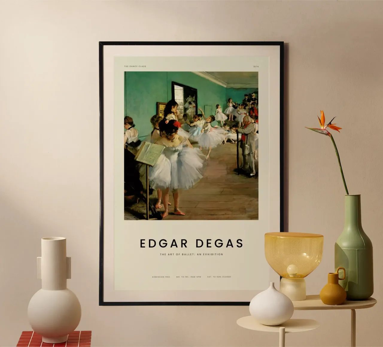 Degas - The Dance Class carta hahnemühle da Vintage by JUNIQE