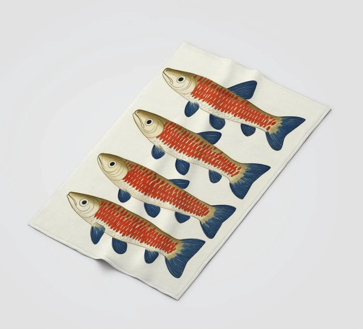 Four fish Fleecedecke von Curious Canvas