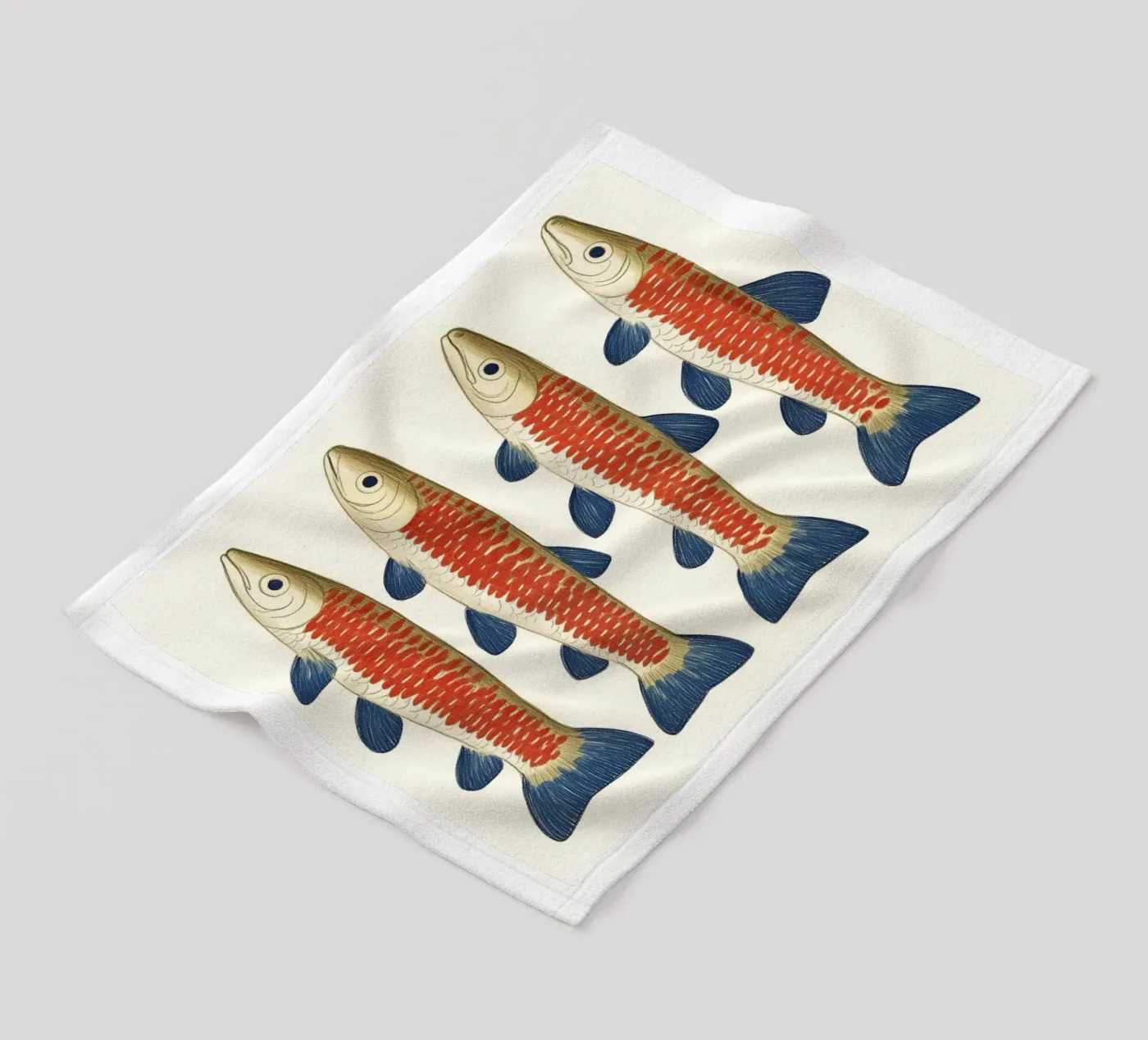 Four fish Fleecedecke von Curious Canvas