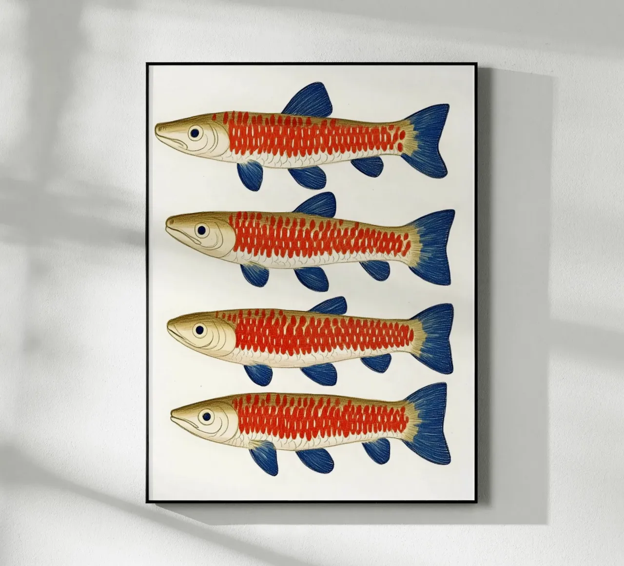 Four fish Acryl-Glas von Curious Canvas