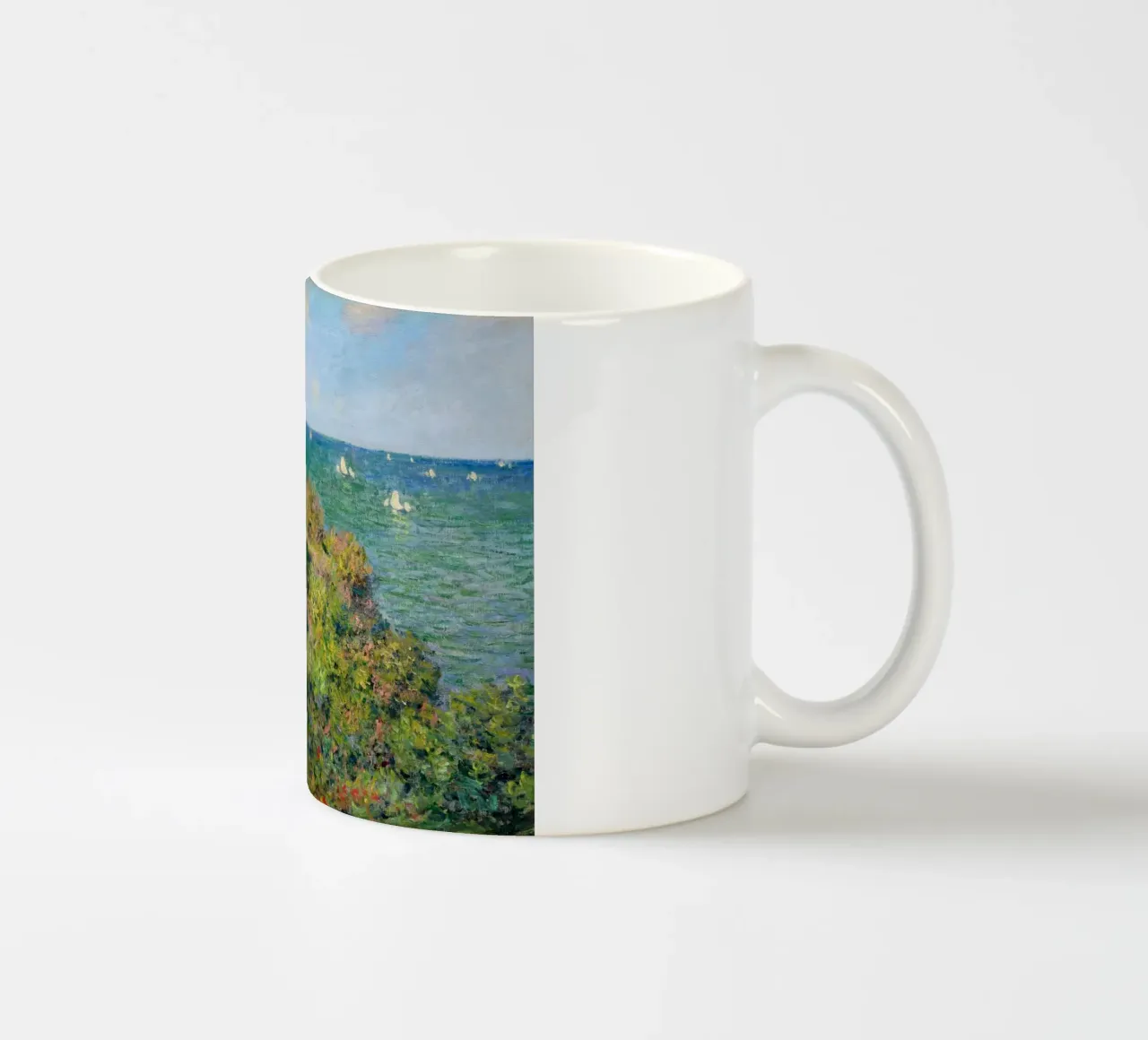 casa in collina vicino alla spiaggia claude monet tazza in ceramica da belong shop