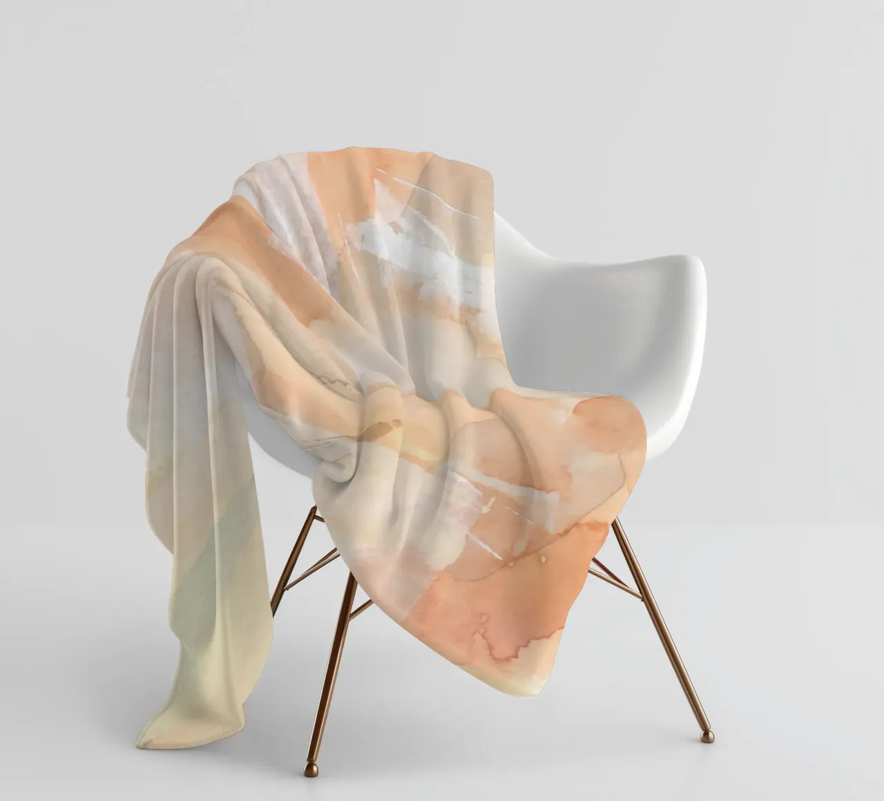Pennellate di toni caldi 4 coperta in pile da NouveauPrints