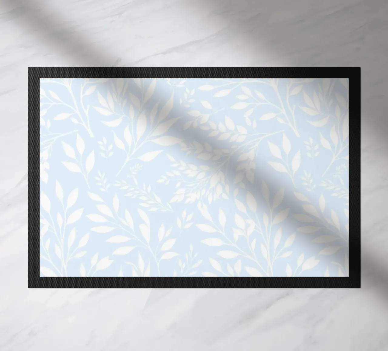 Estampado Botánico Ramas Azul Claro felpudo de SilverPegasus