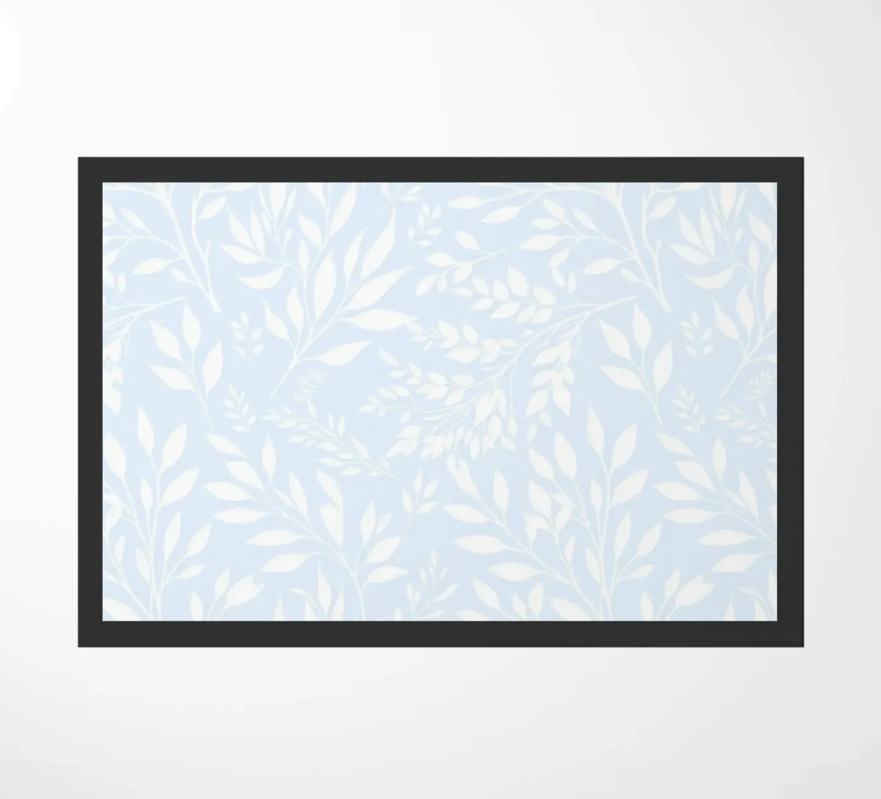 Estampado Botánico Ramas Azul Claro felpudo de SilverPegasus