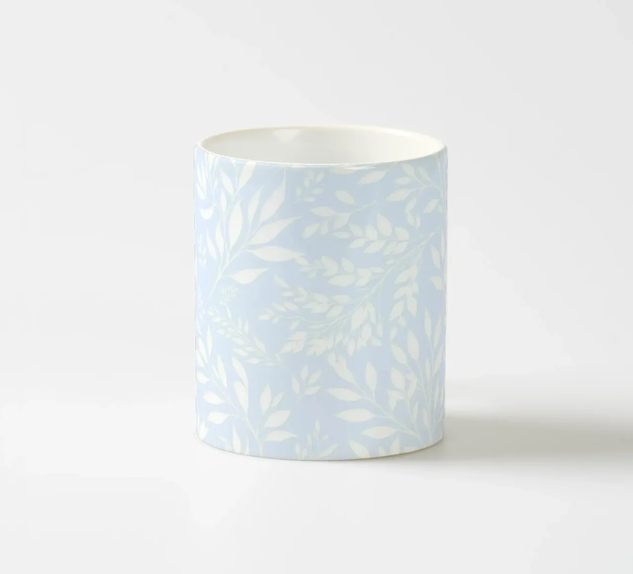 Takken Botanische Print Lichtblauw keramische mok van SilverPegasus