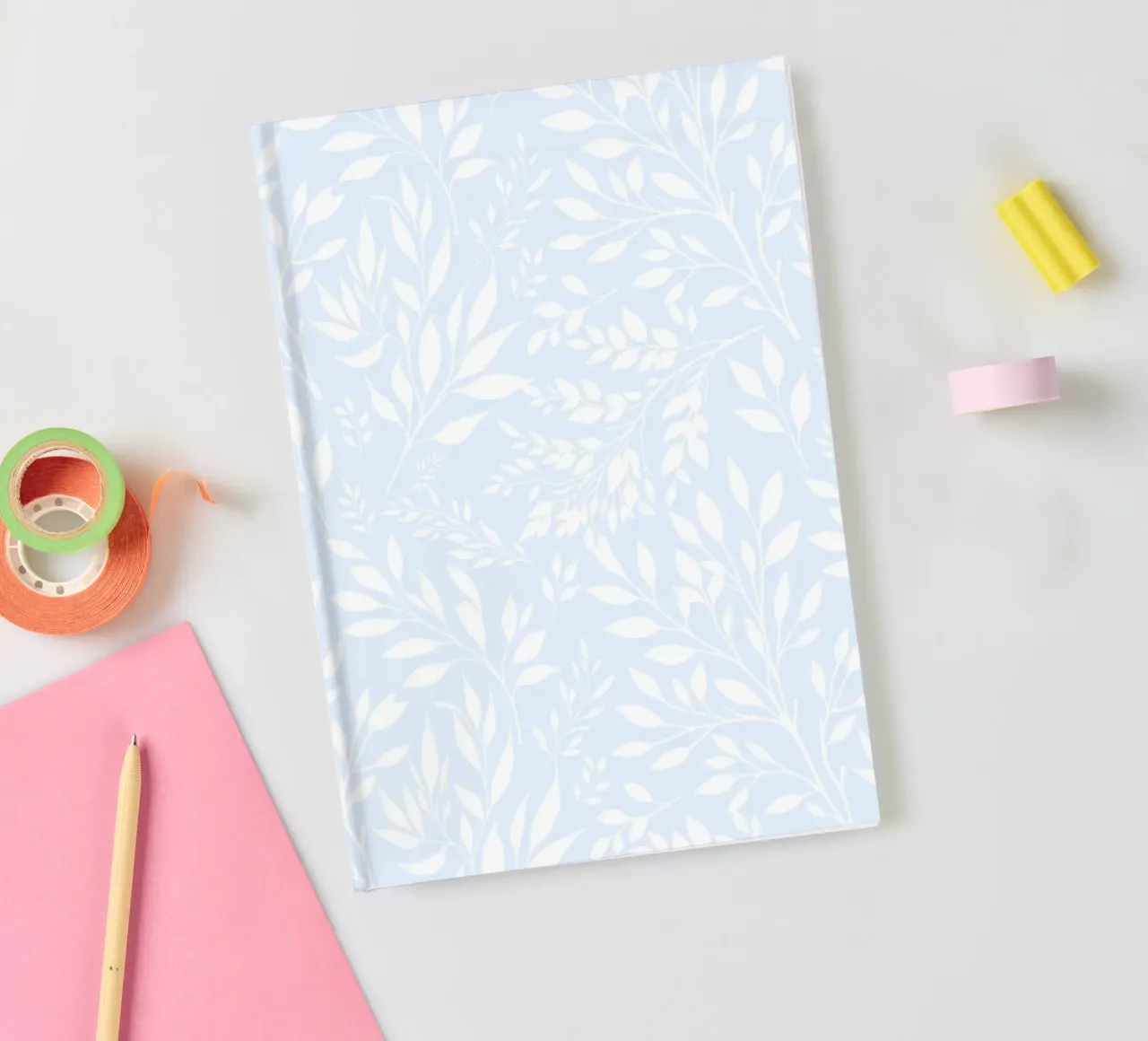 Branches Botanical Print Light Blue notebook by SilverPegasus