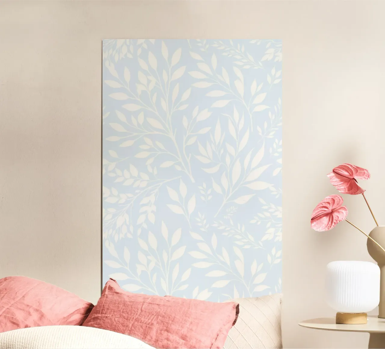 Estampado Botánico Ramas Azul Claro hahnemühle de SilverPegasus