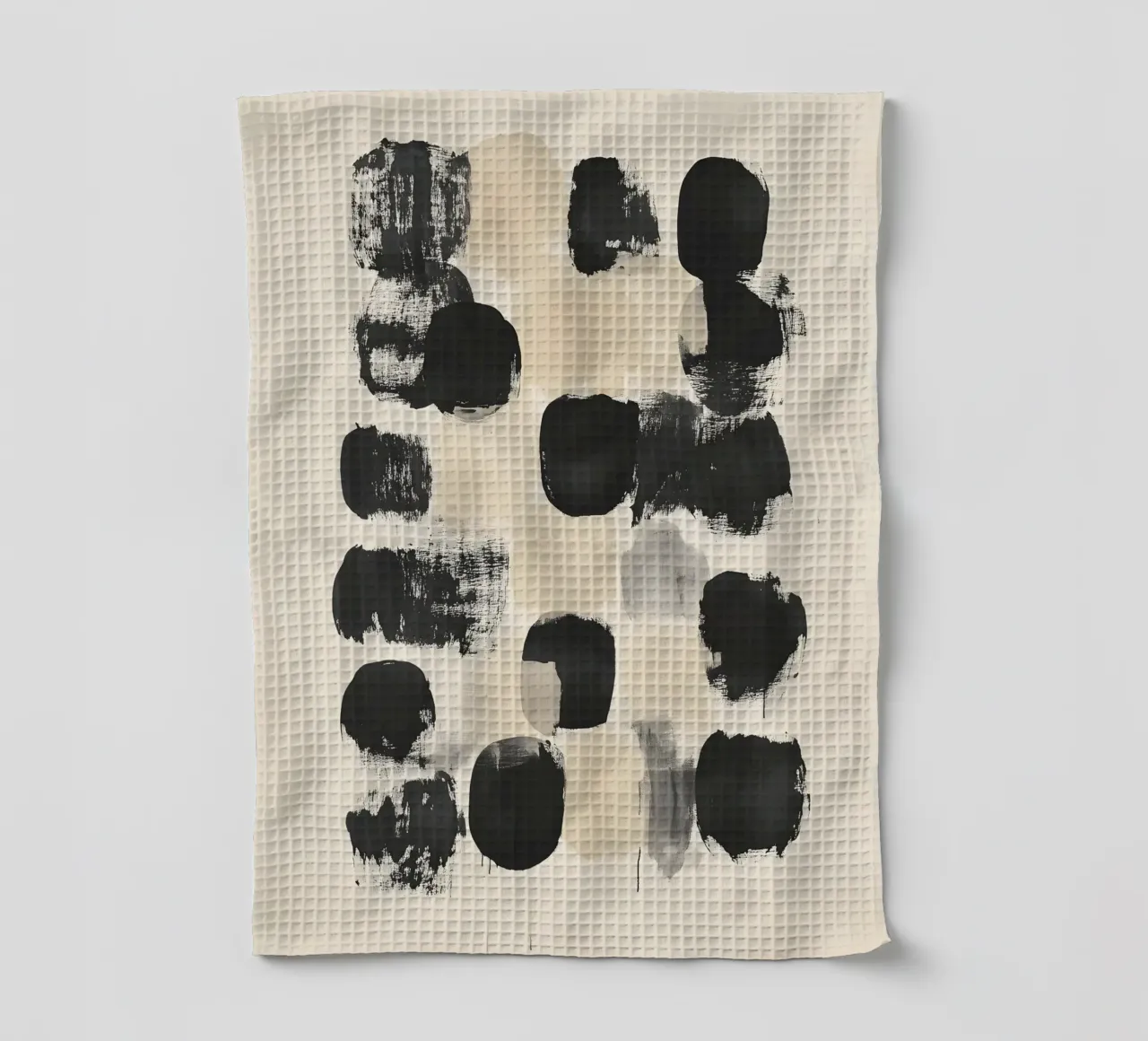 Black and Beige Abstract canovaccio da cucina da Gypsy Galleria