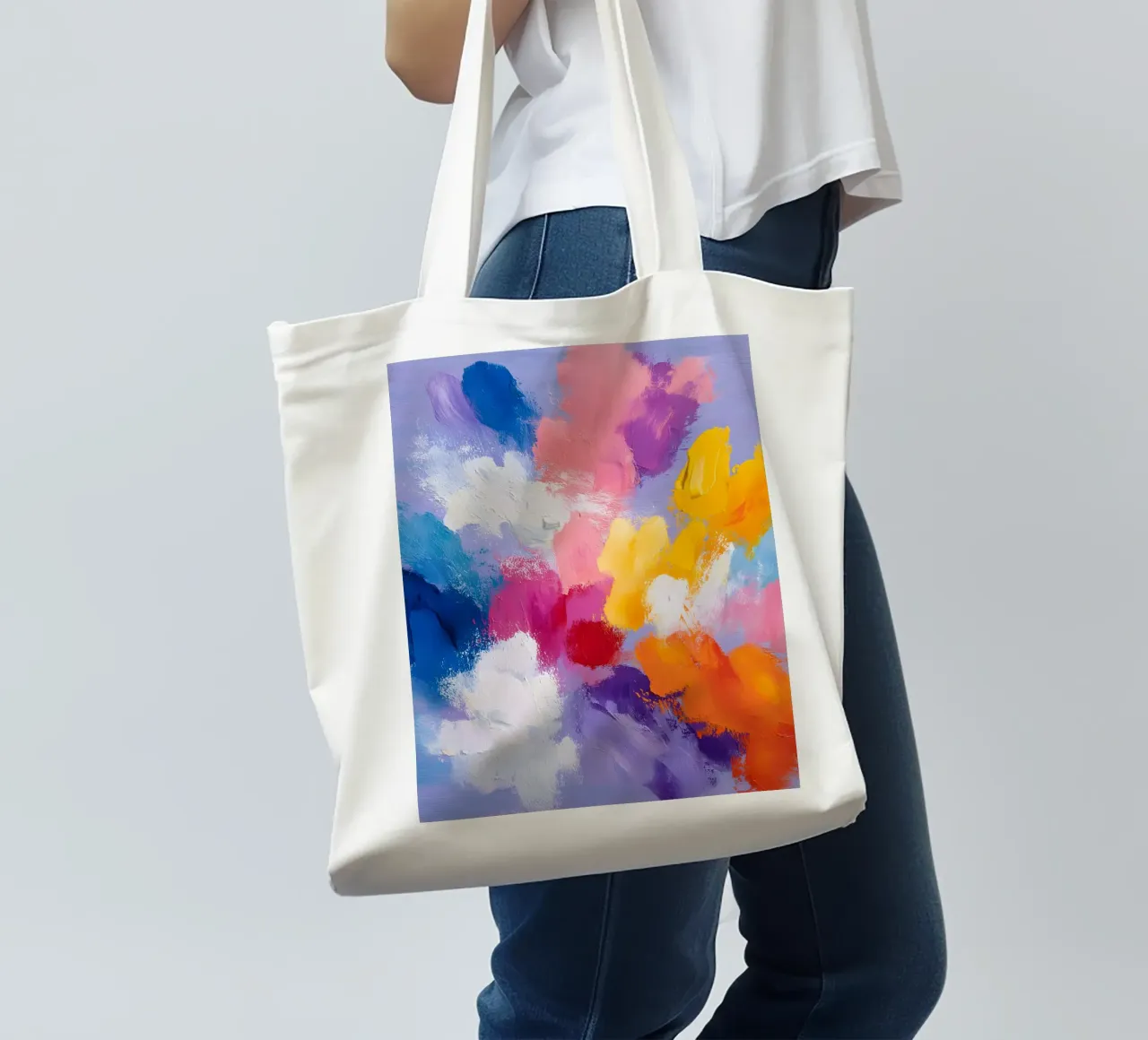 A Pop of Color borsa in juta da Gypsy Galleria
