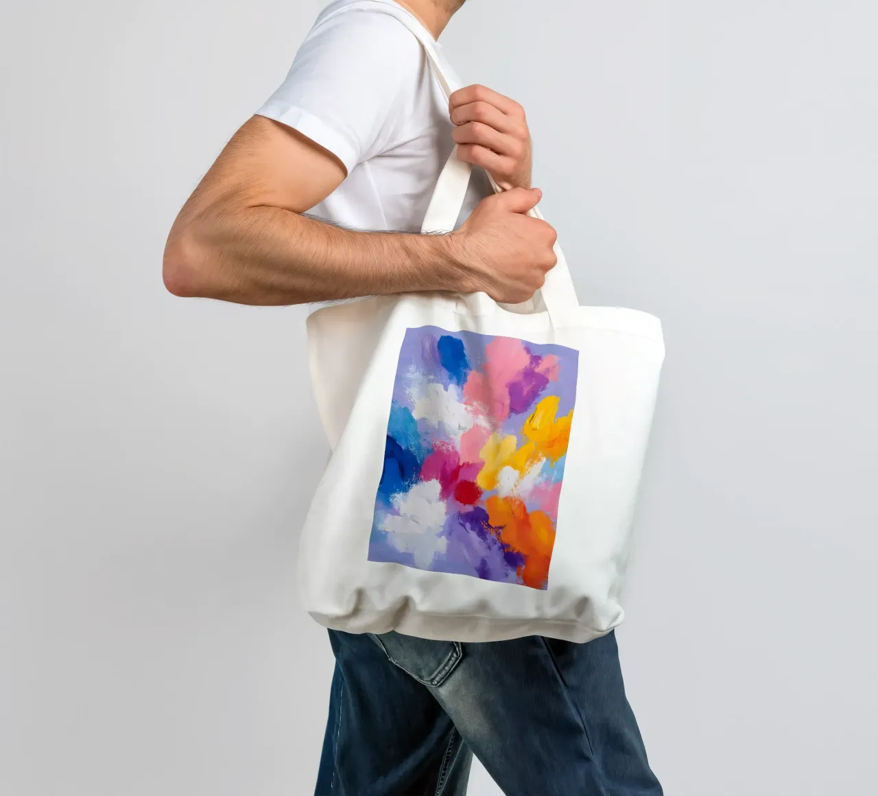 A Pop of Color borsa in juta da Gypsy Galleria