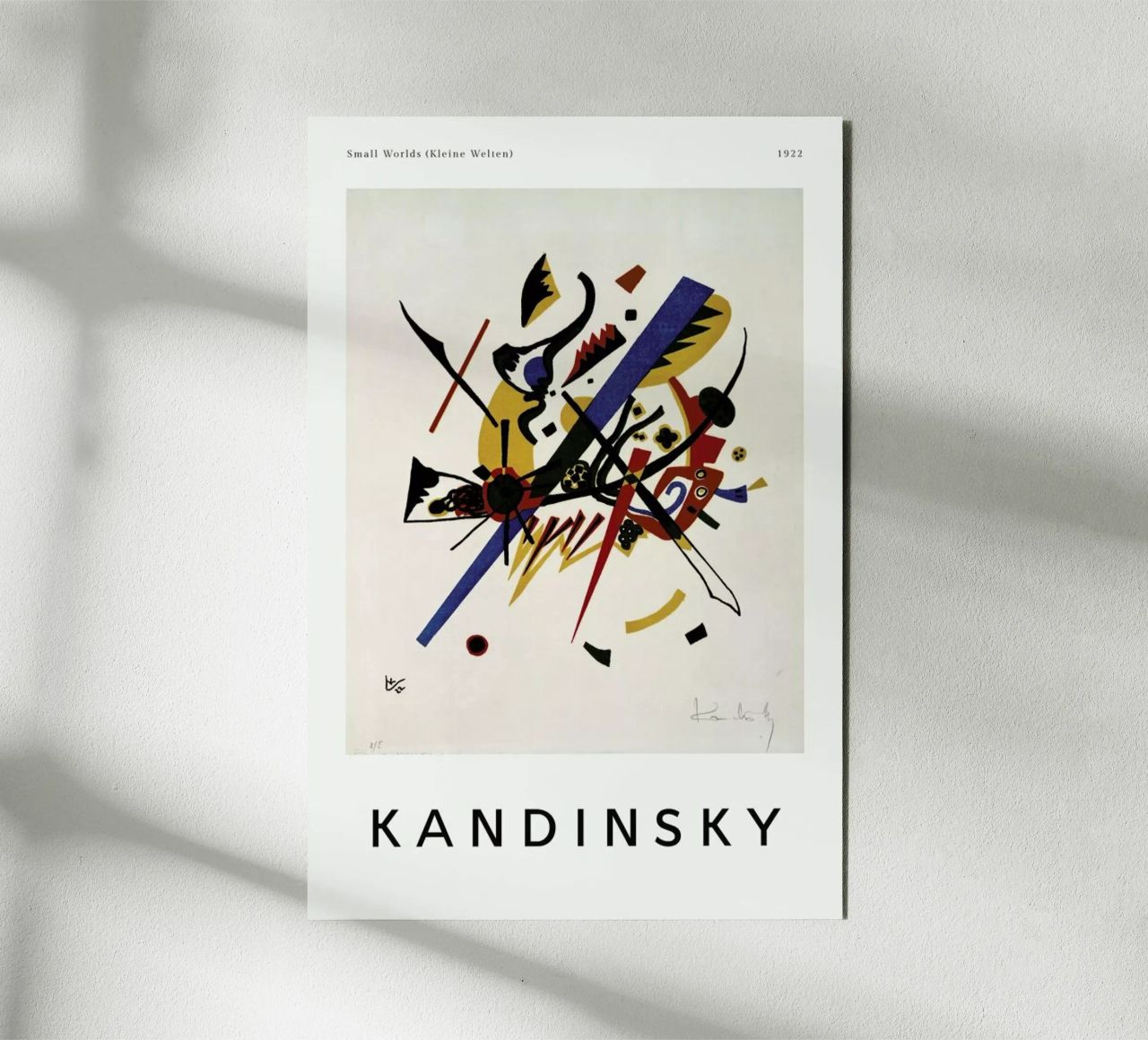 Kandinsky - Small Worlds pannello forex da ARTOTHEK
