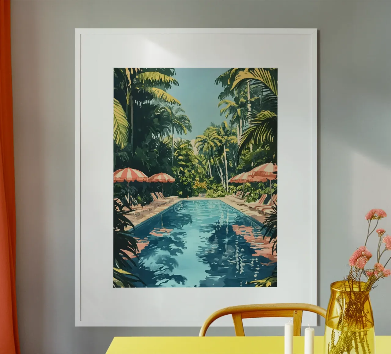 Beverly Hills Poolside poster da Gypsy Galleria