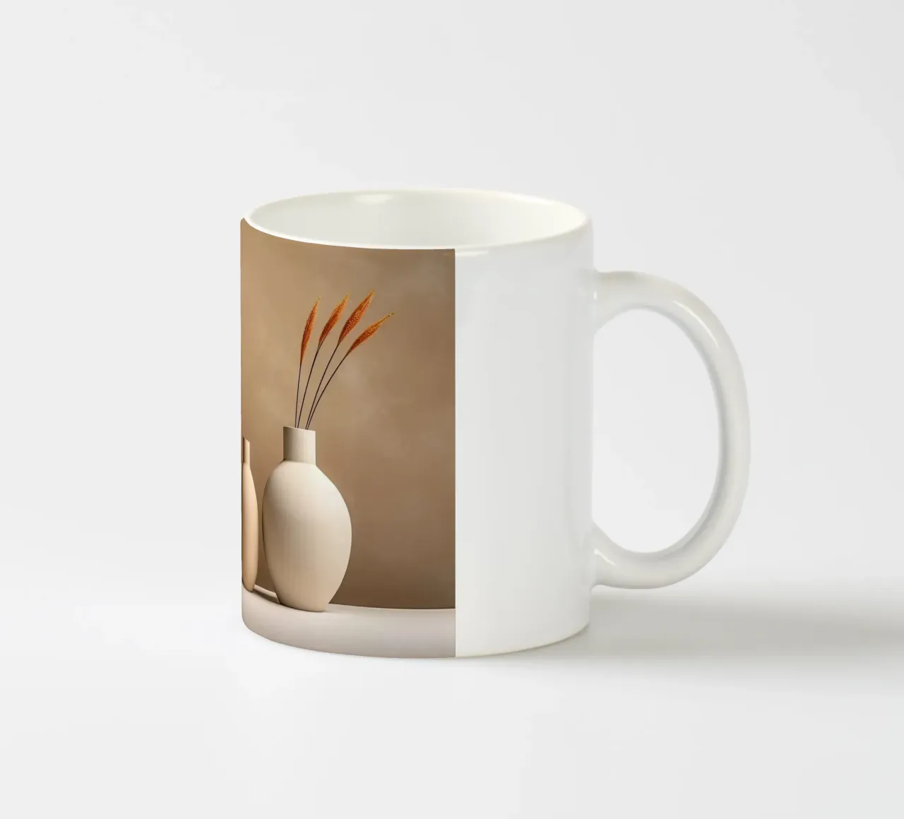Natura morta in ceramica con i colori della sabbia tazza in ceramica da Imagine