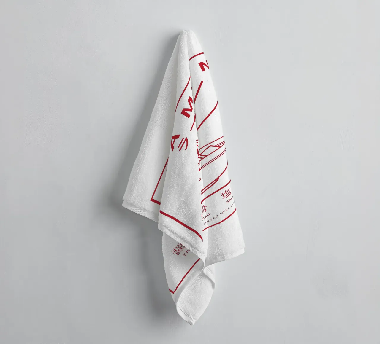 Retro Ramen Bowl asciugamano da bagno da Attaboy Dsgn
