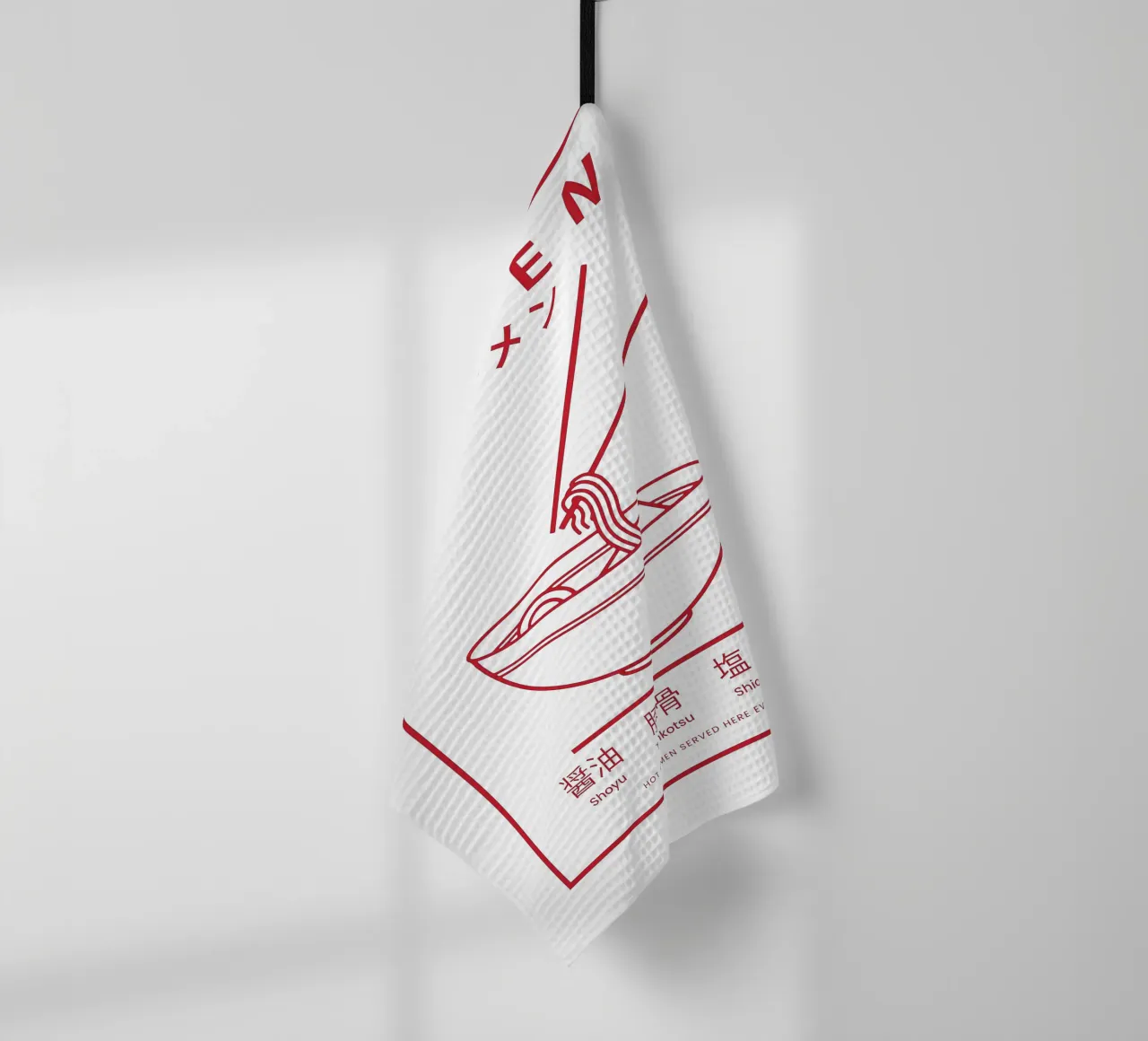 Retro Ramen Bowl torchon de Attaboy Dsgn