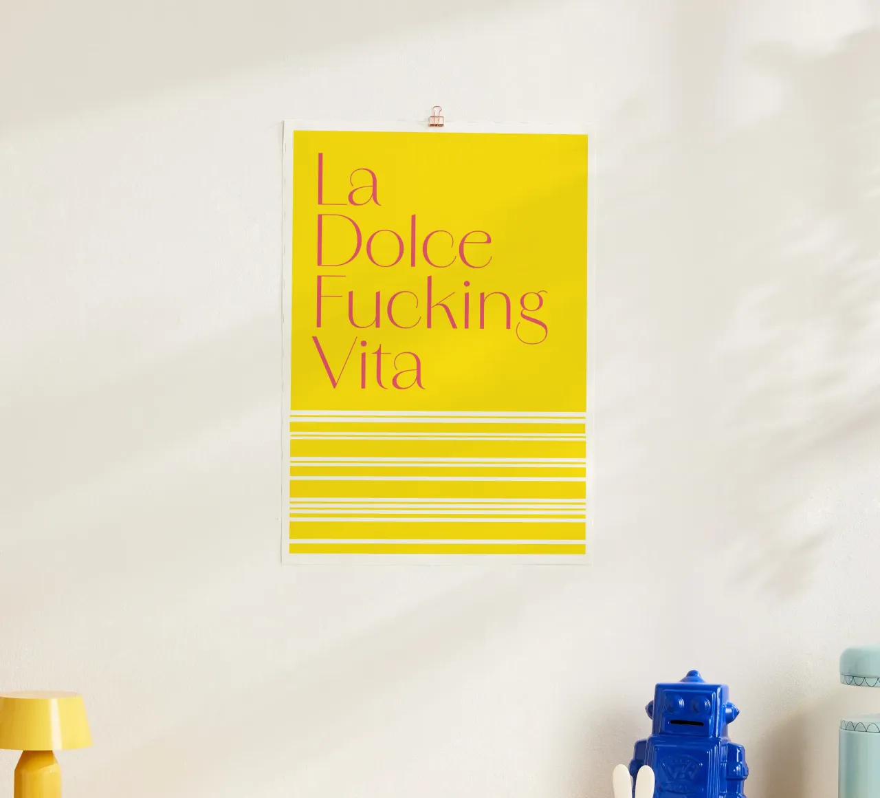 Vita poster con telaio in plastica da Flo Klein