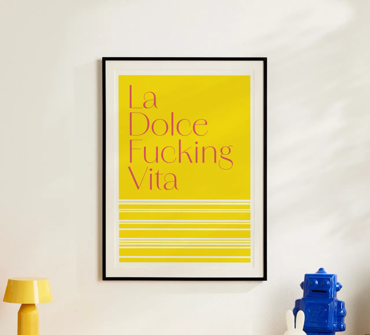 Vita poster con telaio in plastica da Flo Klein