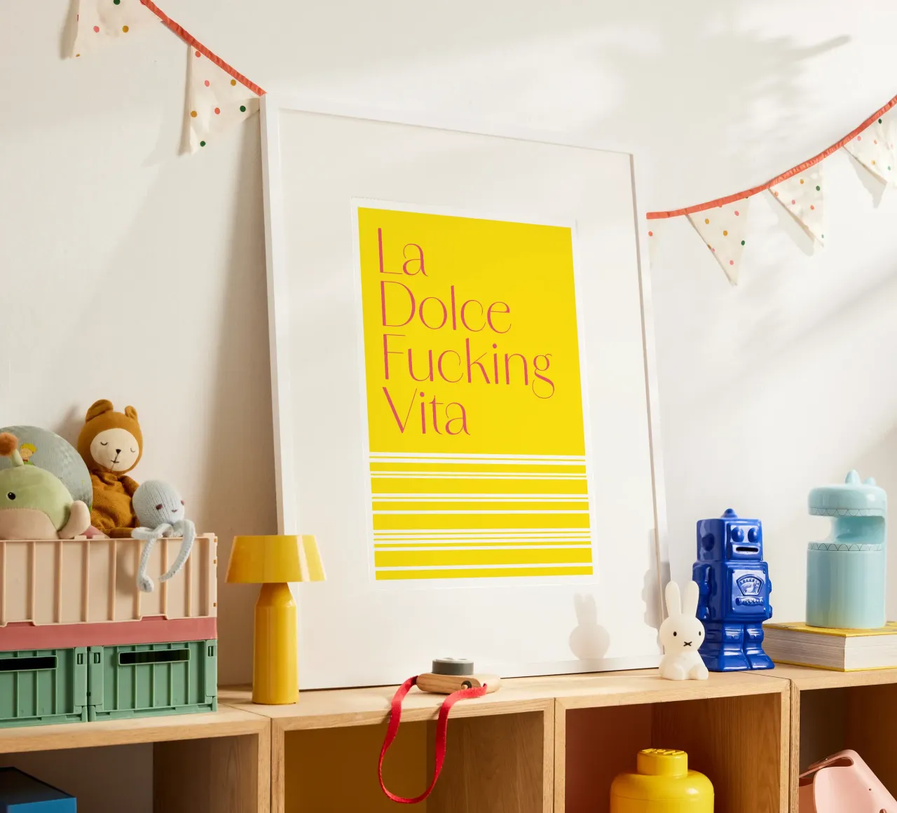 Vita poster con telaio in plastica da Flo Klein
