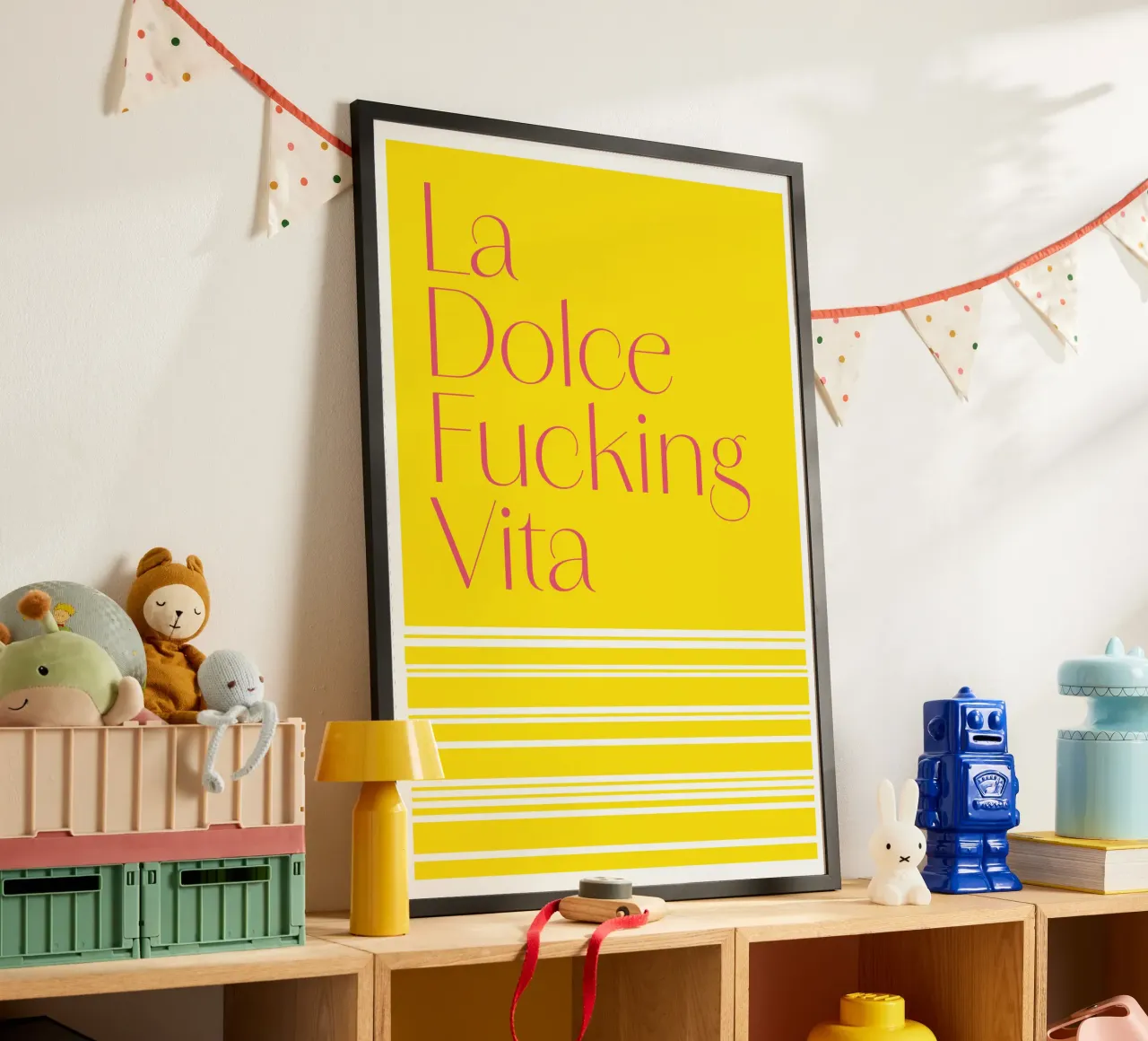 Vita poster con telaio in plastica da Flo Klein